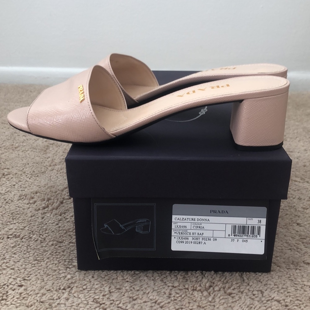 Prada slides / sandals size 38 (US 7.5-8)